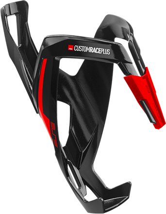 

Флягодержатель Elite Custom Race Plus (black glosssy/red graphic)