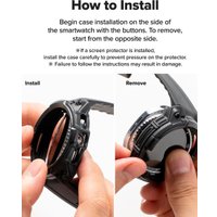 Ремешок Ringke Rugged Gear для Galaxy Watch 8 Classic 46mm Black