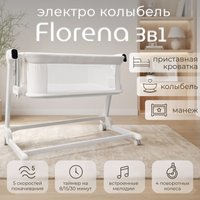 Кроватка-трансформер Bubago Florena (белый)
