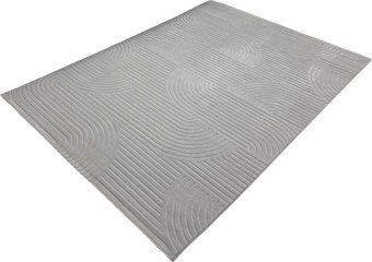 Ковер для жилой комнаты Radjab Carpet Сканди Сизаль Прямоугольник 10949A (1.5x2.5, Grey/Grey)