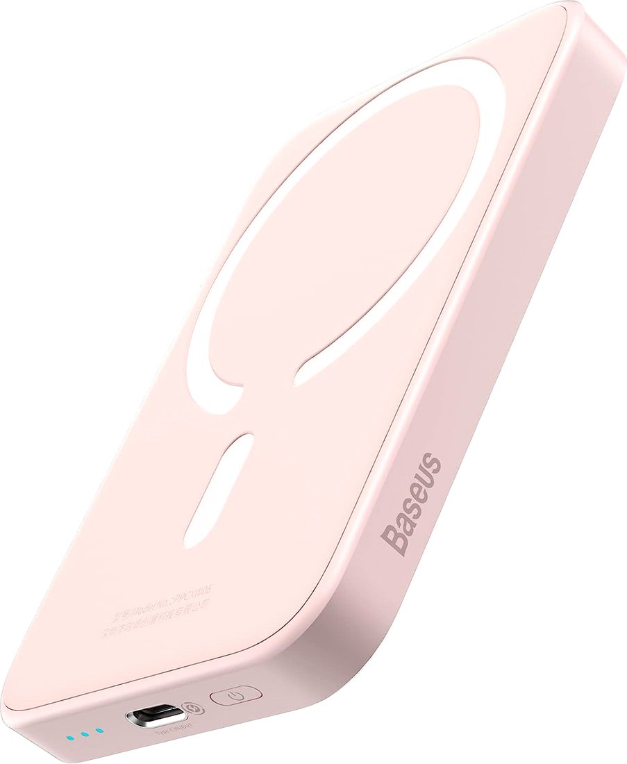 

Внешний аккумулятор Baseus Magnetic Mini Wireless Fast Charging Power Bank 20W 6000mAh (розовый)