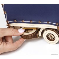 Сборная модель Eco-Wood-Art Тентованный полуприцеп к Тягачу Король дорог
