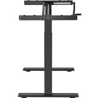 Стол ErgoSmart Manual Desk Compact FR 1200х650х25 мм (ЛДСП дуб натуральный/черный)