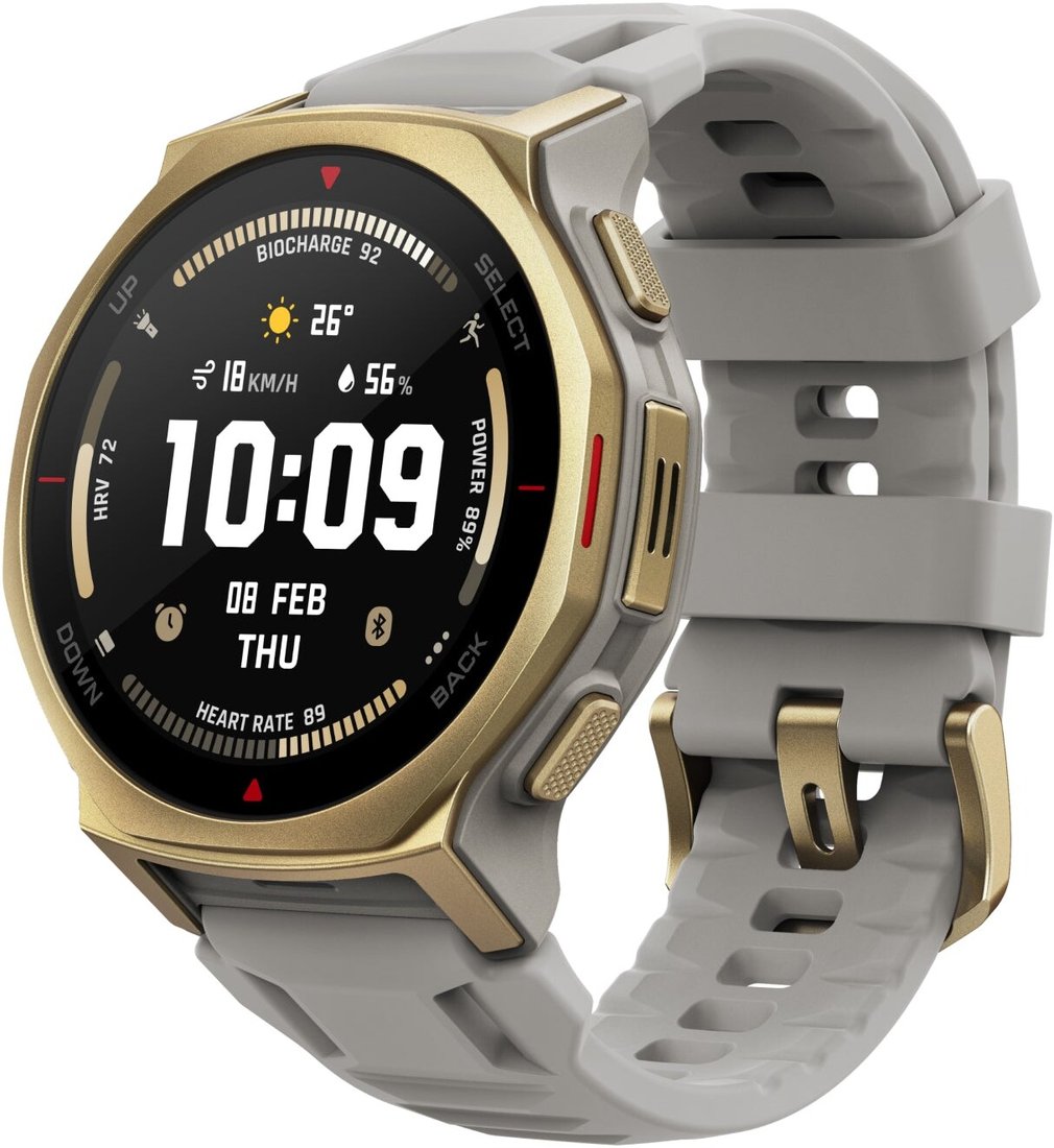 

Умные часы Amazfit T-Rex 3 Pro 44 мм (золотисто-серый)