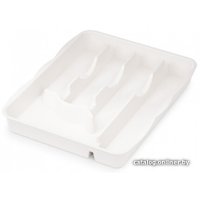 Лоток для столовых приборов Альтернатива М8516 (белый)