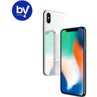 Смартфон Apple iPhone X 64GB Восстановленный by Breezy, грейд C (серебристый)