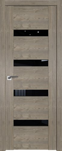 ProfilDoors 2.81XN L 60x200 (каштан темный, стекло черный триплекс)