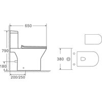 Унитаз напольный Saniteco KW-76004