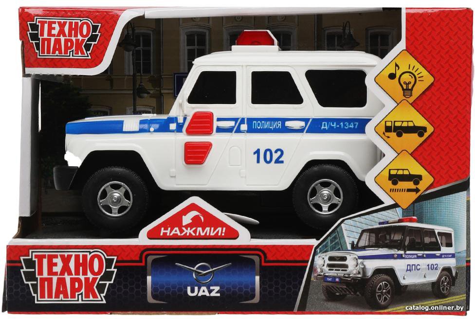 Внедорожник Технопарк UAZ Hunter Полиция HUNTERBLACK-15PLPOL-WH