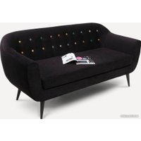 Диван Divan Роттердам-3 Velvet Black 85421 (черный)