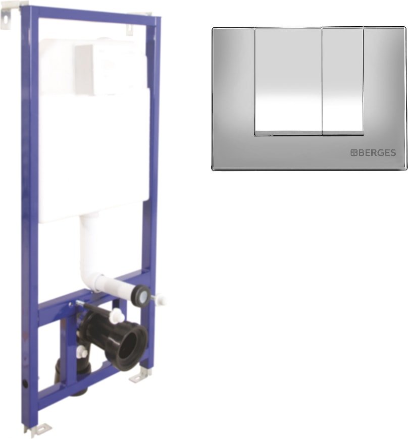 

Инсталляция для унитаза Berges Wasserhaus Novum 525 S2 040000+040042