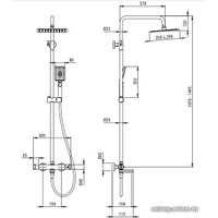 Душевая система  Deante Titanium NAC_D1HT