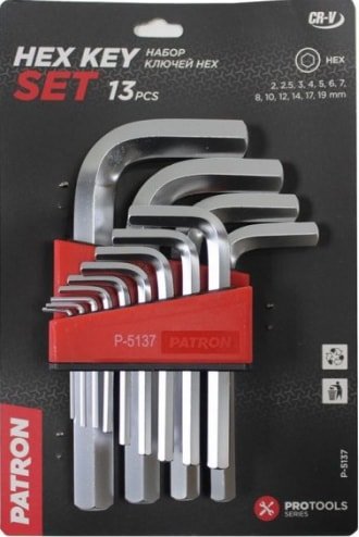 Набор ключей Patron P-5137 (13 предметов)