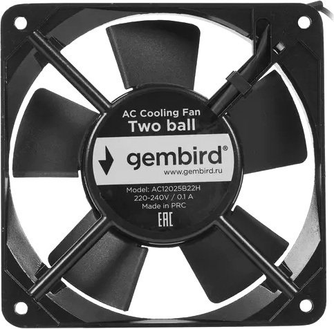 

Вентилятор для корпуса Gembird AC12025B22H
