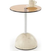 Журнальный столик Halmar Ariana (бежевый мрамор/коричневый)