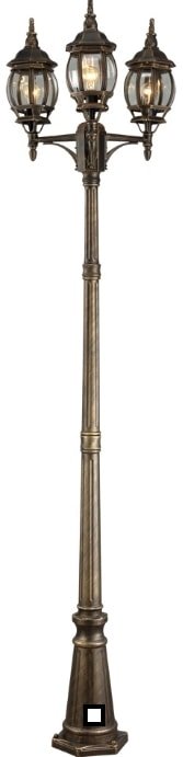 

Садовый светильник Arte Lamp Atlanta A1047PA-3BN