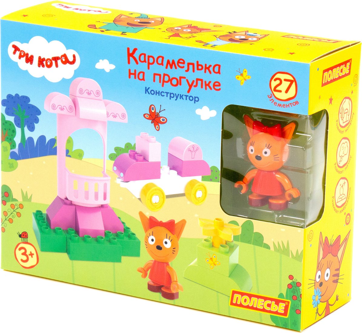 Конструктор Полесье Три кота. Карамелька на прогулке 77179