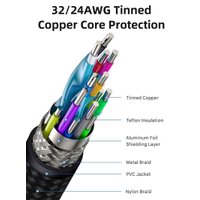 Кабель Cabletime CarPlay USB Type-A - USB Type-C (1 м, черный)