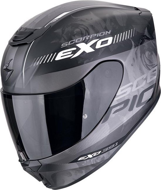

Мотошлем Scorpion Exo Exo-391 Ava (р. S, черный матовый/серебристый/белый)