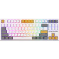 Клавиатура Royal Kludge RK-R87 RGB (белый/желтый, RK Brown)