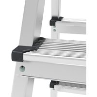 Лестница-стремянка Новая высота NV 112 алюминиевая двухсторонняя 2x6 ступеней