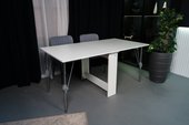 Мечта 1600x850 (белый, опоры складные, углы прямые с роликами и ручками)