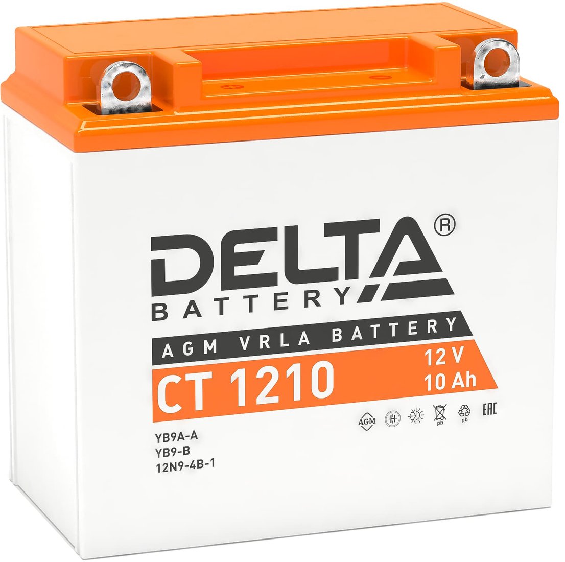 

Мотоциклетный аккумулятор Delta CT 1210 (10 А·ч)