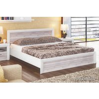 Кровать Anrex Olivia 160x200 с ПМ (вудлайн кремовый/дуб анкона)