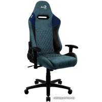 Игровое (геймерское) кресло AeroCool Duke Steel Blue (черный/синий)