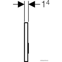 Панель смыва Geberit Sigma 50 115.788.00.1 (под плитку)