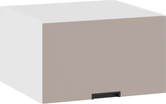 

Шкаф навесной Трия Гренада 1В6ГП с одной откидной дверью (белый/холст латте)