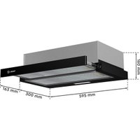 Кухонная вытяжка Libhof LH-0960 (черный)