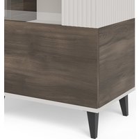 Шкаф-витрина Halmar Random 2 W-1 (кашемир/орех/черный)