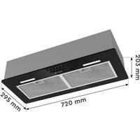 Кухонная вытяжка Libhof LB-0872 (черный)