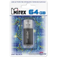 USB Flash Mirex UNIT BLACK 64GB (13600-FMUUND64)