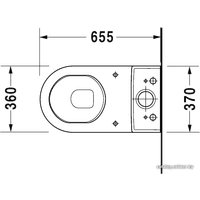 Унитаз напольный Duravit Starck 3 (012809) (без сиденья)