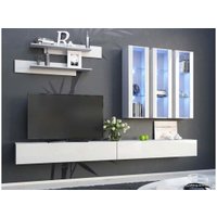 Шкаф-пенал НК-Мебель Point Тип-21 (белый/белый глянец)