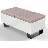 Скамейка Berkano Brick 120 230_020_03 (белый/кофейный)