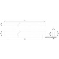 Ручка мебельная Boyard Port RS066BL.4/192