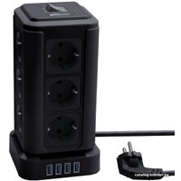 Сетевой фильтр Ritmix RM-2124 (черный)