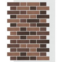 Декоративный кирпич АМК Тычок микс № 300 (коричневый микс)