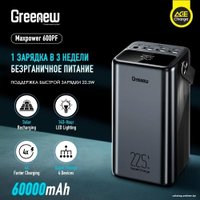 Внешний аккумулятор Itel Maxpower 600PF 60000mAh (черный)