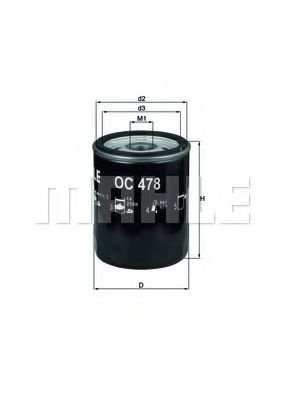 

Масляный фильтр Knecht OC478