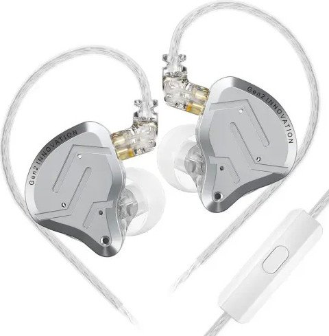 

Наушники KZ Acoustics ZSN Pro 2 (с микрофоном, серебристый)