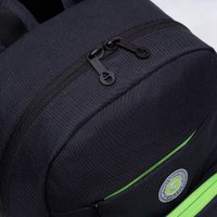 Школьный рюкзак Grizzly RB-355-2 (черный/салатовый)