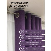 Комплект штор Модный текстиль 03L 112MT222611 (260x150, 2шт, фиолетовый)