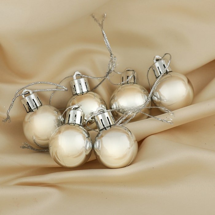 

Елочная игрушка Зимнее волшебство Глянец 3505659 6 шт.