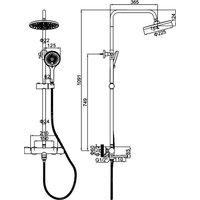 Душевая система  Ledeme L2427D