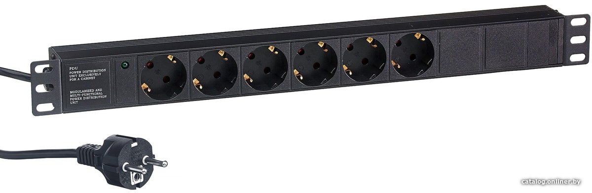 Блок розеток ExeGate ServerPro PDU-19H603 Al-6S-EU2.5CU