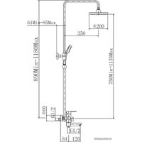 Душевая система  Fashun A52401-1
